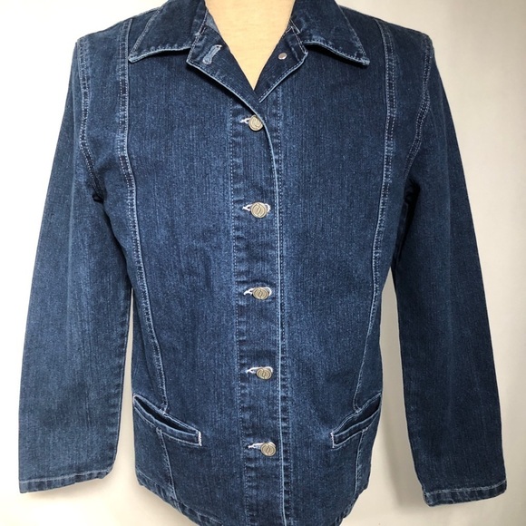 Womens Denim Jacket/Blazer. Small. Breast Cancer Fundraiser. - Picture 2 of 6